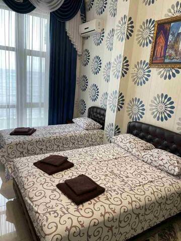 Трехместный номер с панорамным видом на море в Гостинице Ostrovok Hotel