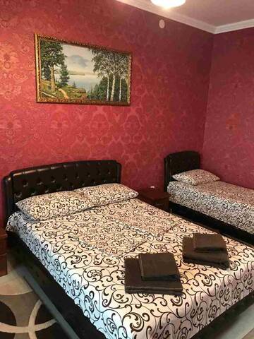 Трехместный номер с видом на море в Гостинице Ostrovok Hotel